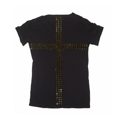 martyr stud cross shirt
